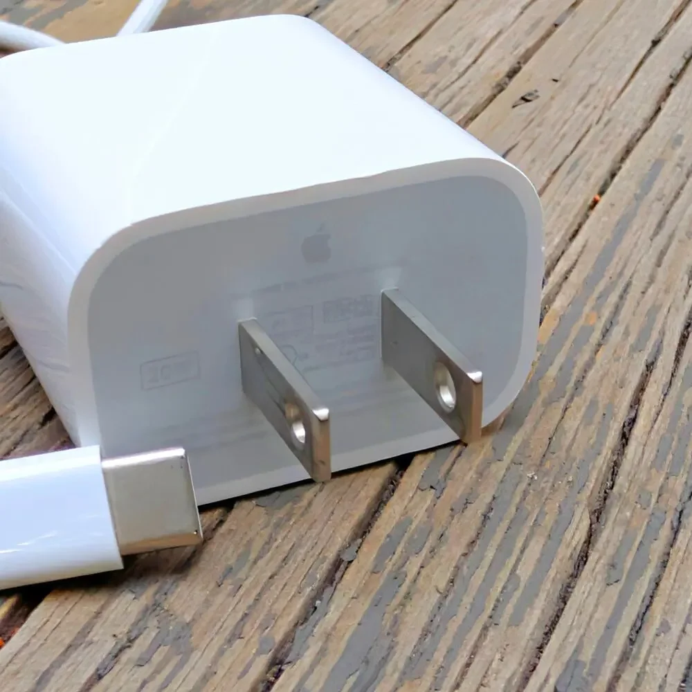 Authentic Apple 20W USB-C Power Adapter Block + Woven USB-C Cable Fast Charger